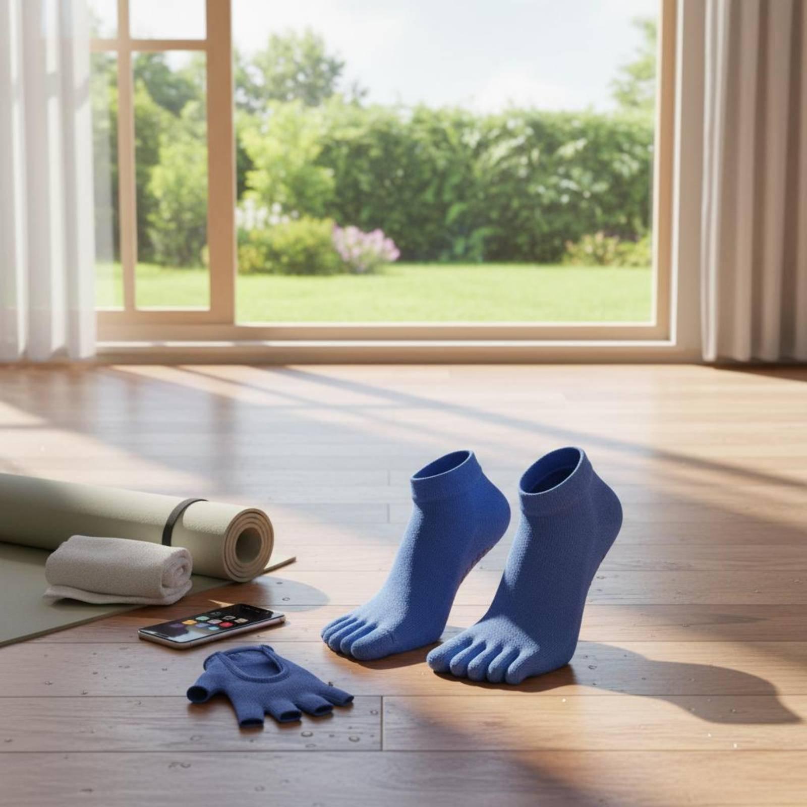 Pilates Yoga Exercises - Antislip sportsokken voor dames, pilates compressie