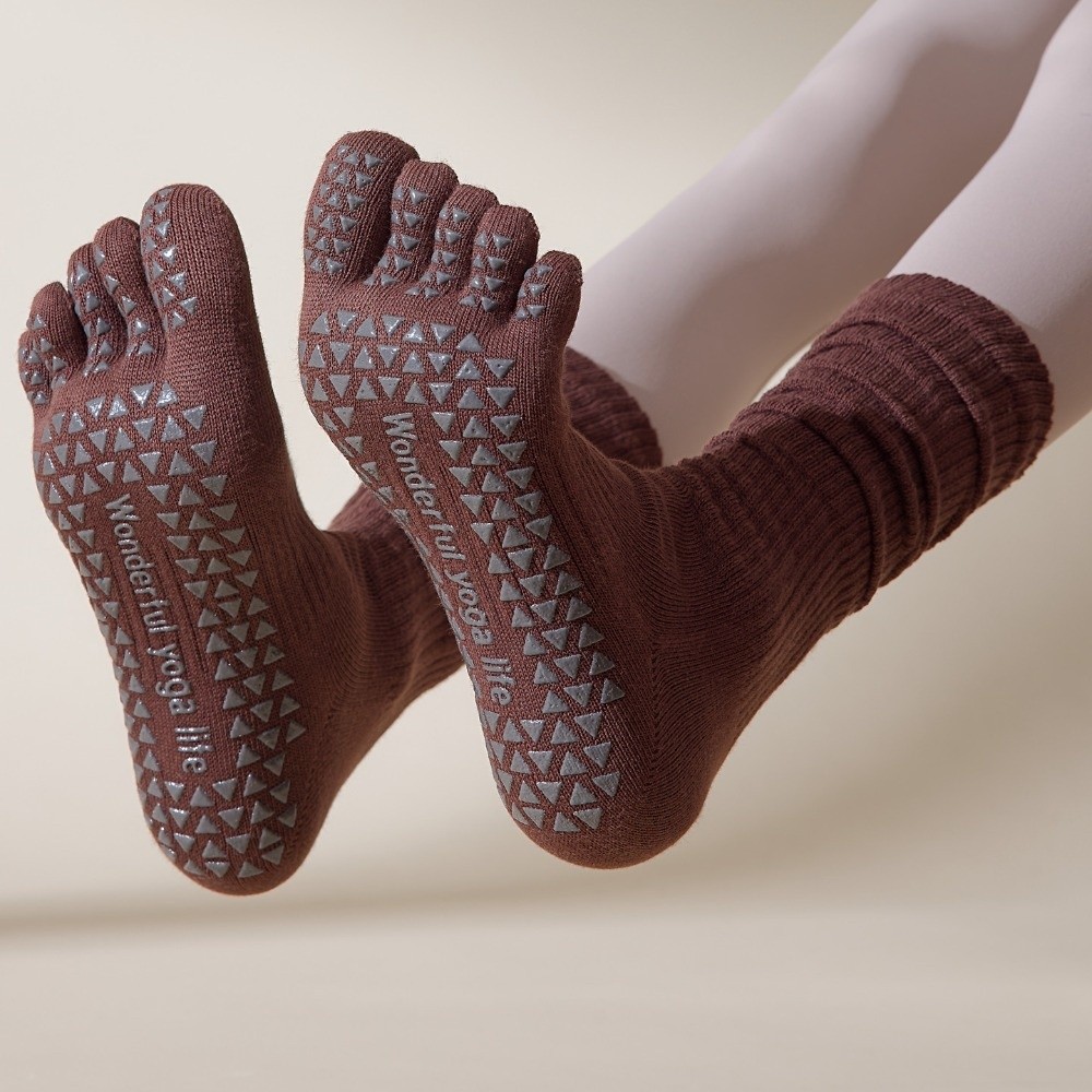 Pilates Yoga Hose - Vijf vingers sportteensokken Aparte vingers Lange