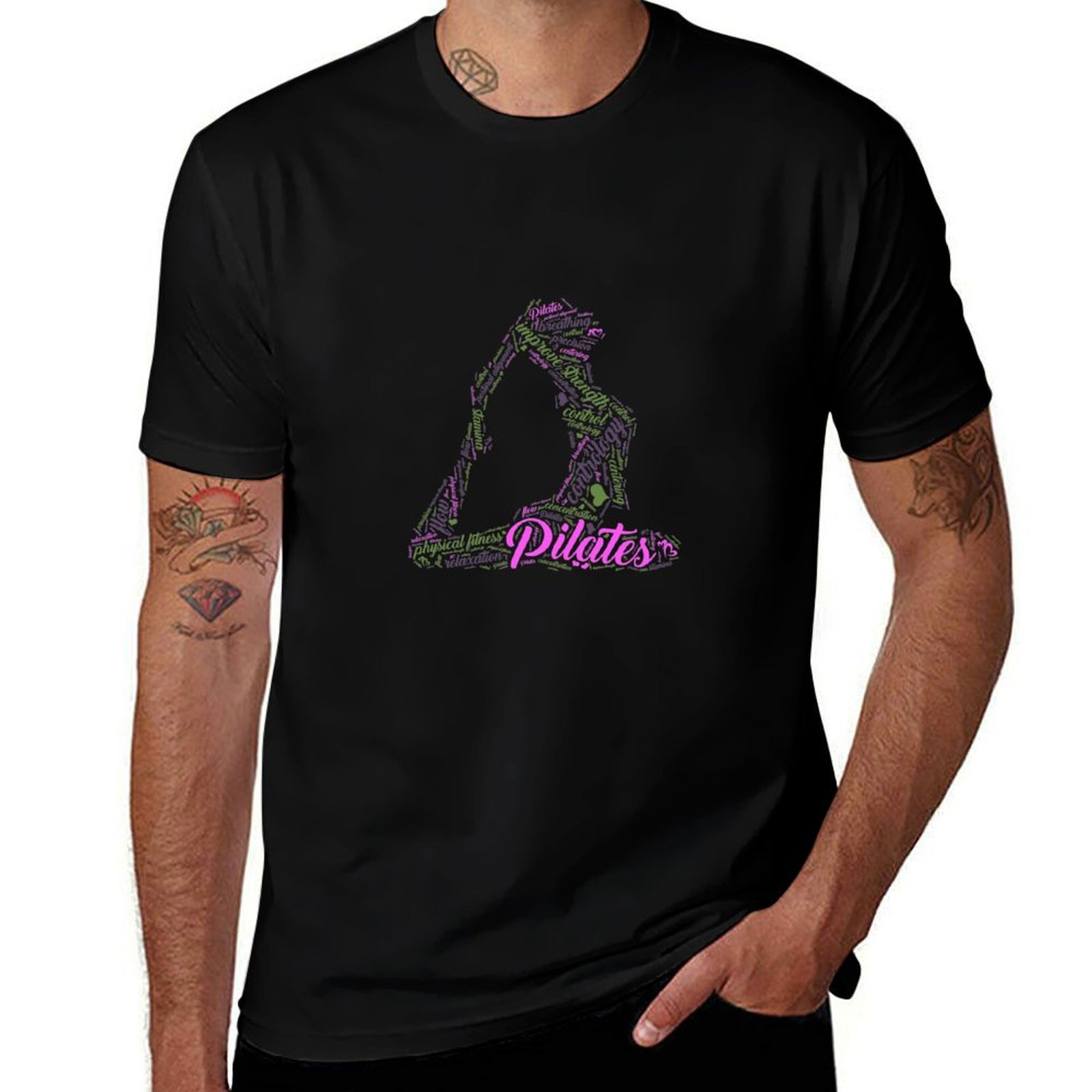 Pilates Yoga Class - Fun Word Cloud en Cute Pilates