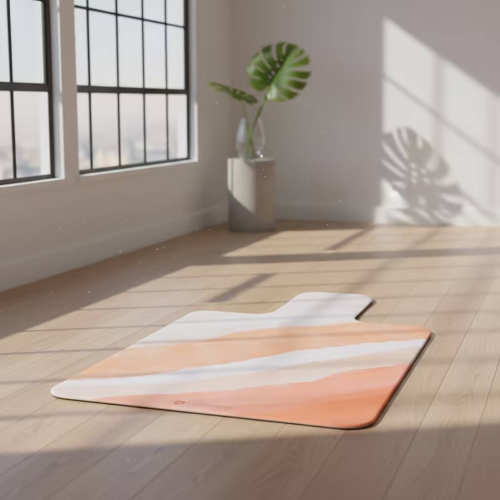 Pilates & Yoga Elastic Band - Oefenmat Suède Pilatesmat Antislip Gedempt voor