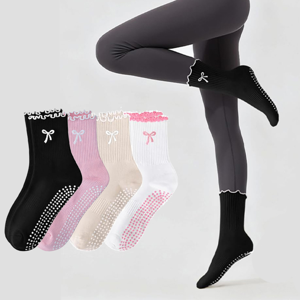 Pilates Yoga Hose - 3 paar antislip grip pilates sokken