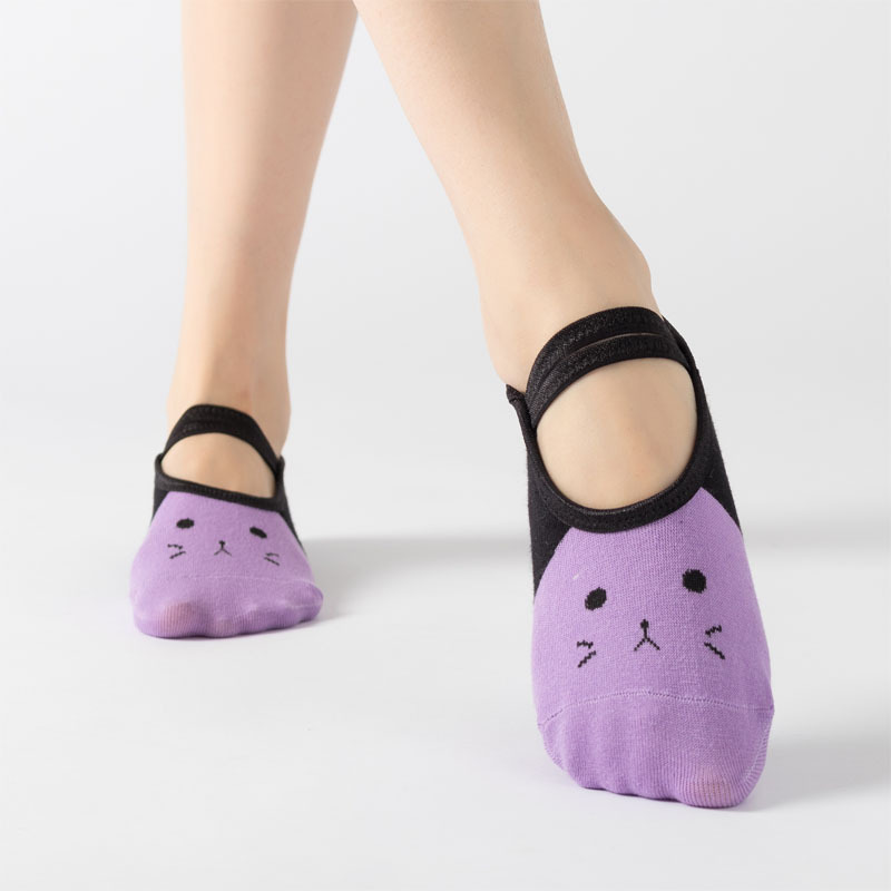 Pilates Yoga Hose - Leuke Kat Cartoon Yoga Sokken Dames