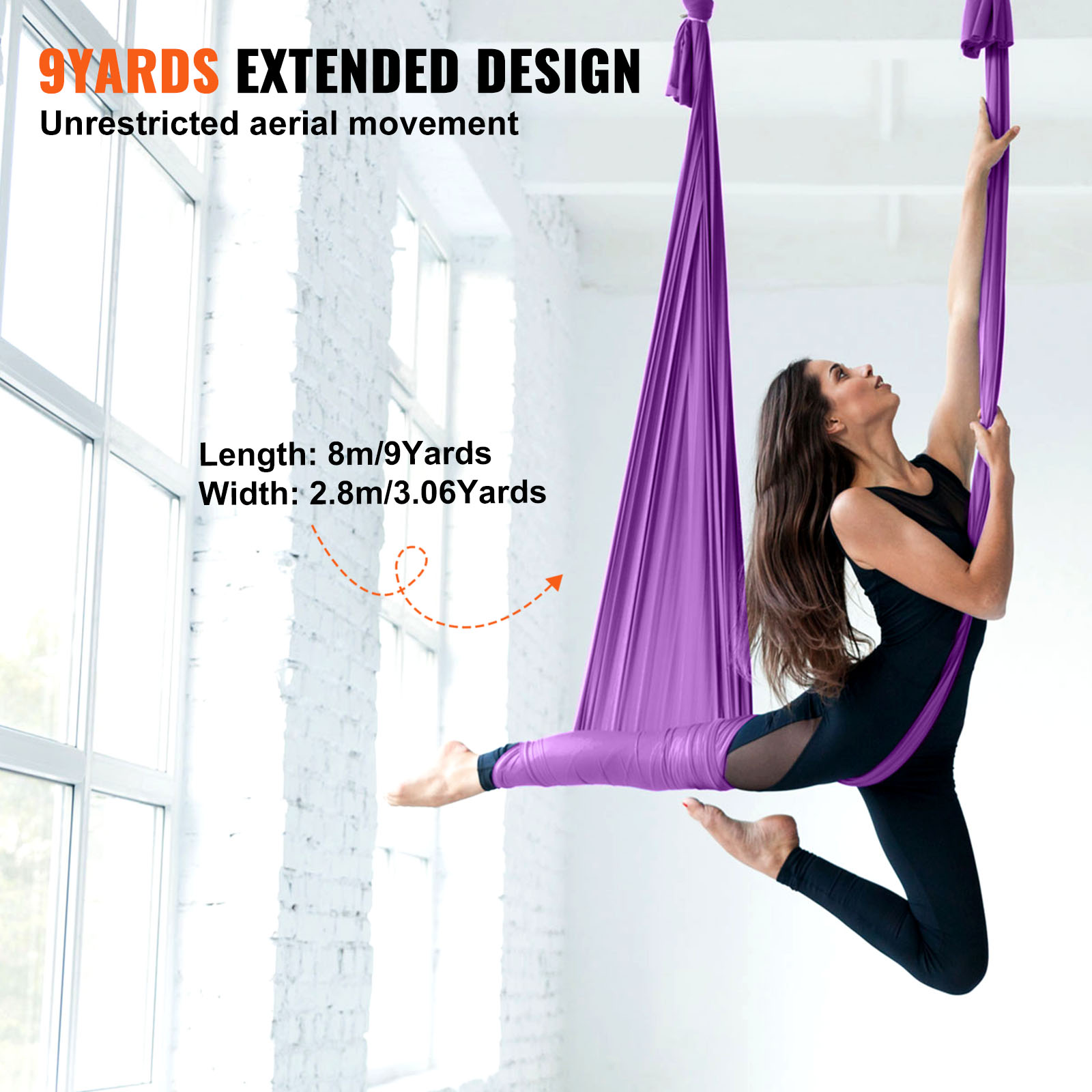 8.7/11Yards Aerial Yoga Hangma - Aerial Silk Hammock recensie en prijs