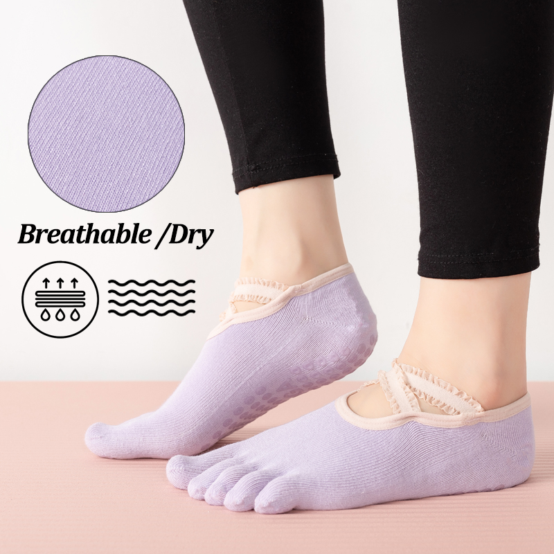 Dames antislip pilates sokken  - Pilates Yoga Fitness recensie en prijs
