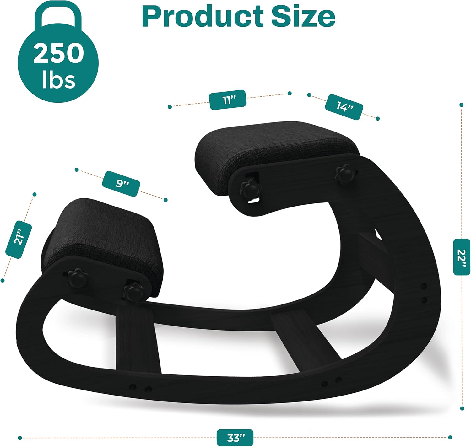 Ergonomische houten knielstoel - Pilates & Yoga Elastic Band recensie en prijs