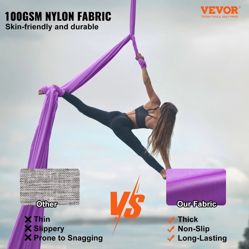 2026 Paarse 8,7-Yard Aerial Si - Aerial Silk Hammock recensie en prijs