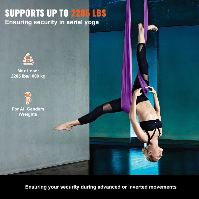 2026 Paarse 8,7-Yard Aerial Si - Aerial Silk Hammock recensie en prijs