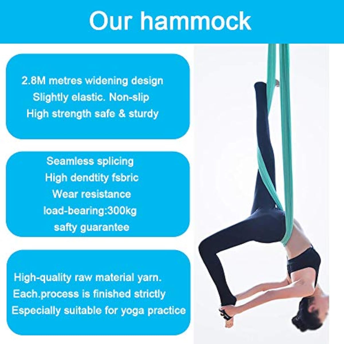 Aerial Yoga Hangmat 5M x 2.8M  - Pilates X Yoga recensie en prijs