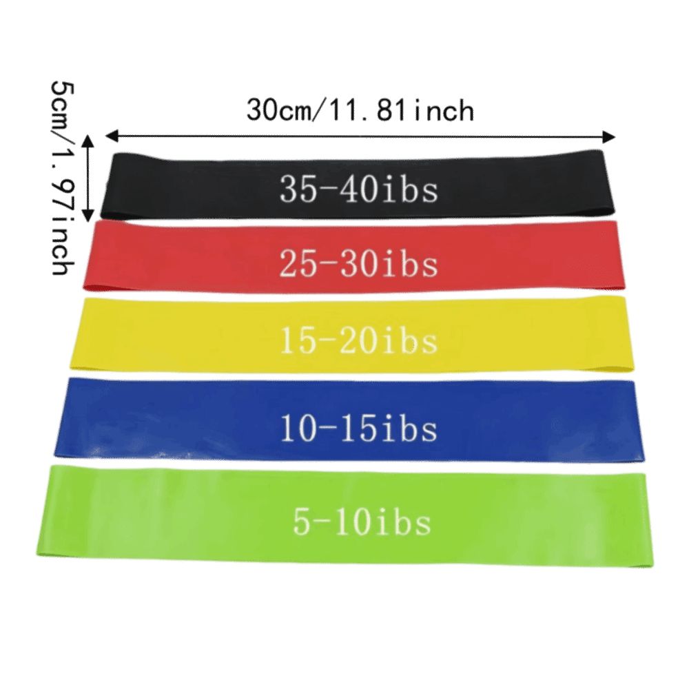 5 stuks 30 x 5cm weerstandsban - Pilates X Yoga recensie en prijs